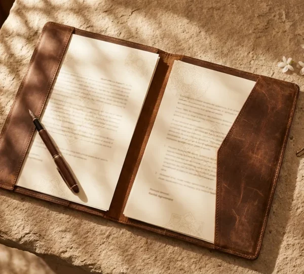 Signature d'un contrat de location saisonnière pour une villa en Tunisie avec vue sur la Méditerranée