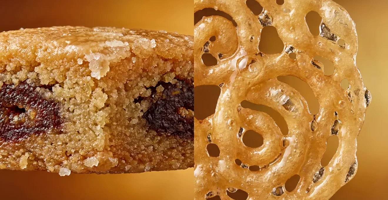 Comparaison visuelle de makrouds robustes et zlabias fragiles pour illustrer leur conservation en voyage