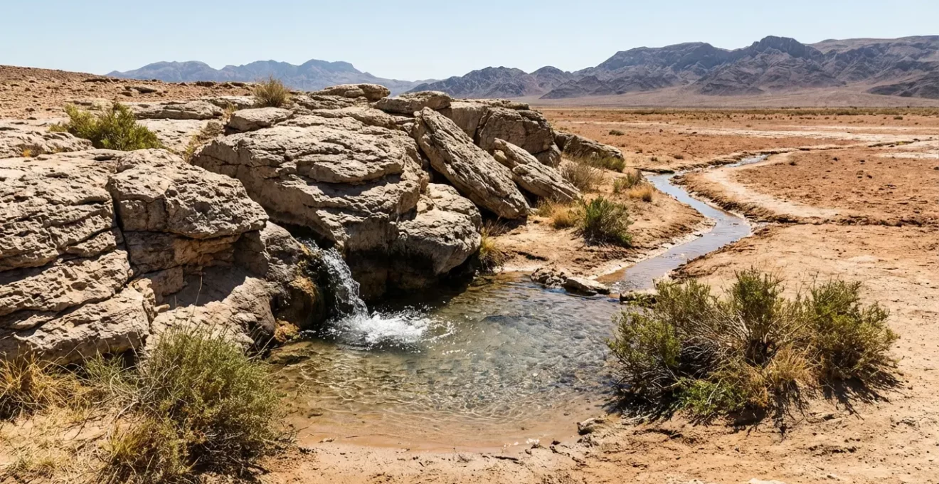 Coupe géologique montrant le phénomène artésien des sources de Gabès